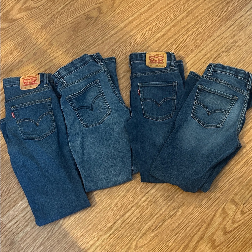 Boys Levi 511 jeans size 12 regular/slim